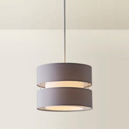 Valuelights Sophia Small Grey 2 Tier Ceiling Light Shade And Bulb (D)26Cm - thumbnail 4