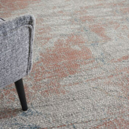 Rustic Textures Rus15 Grey Rust Abstract 10mm Thick Modern Luxurious Rug For Bedroom, Living Room By Nourison-120Cm X 180Cm - thumbnail 3