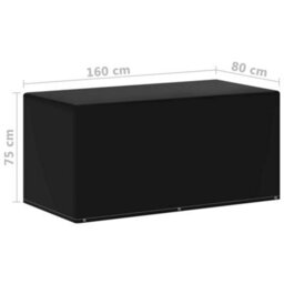 Walplus Outdoor Garden Furniture Covers 2 Pcs 6 Eyelets 160X80X75 Cm - thumbnail 6