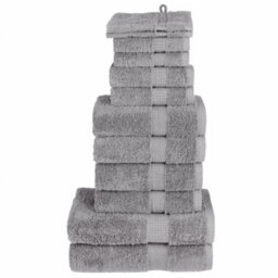 Berkfield 12 Piece Premium Towel Set Solund Grey 600 Gsm