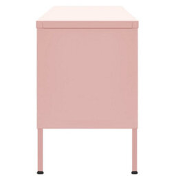 Berkfield Tv Cabinet Pink 105X35X50 Cm Steel - thumbnail 4
