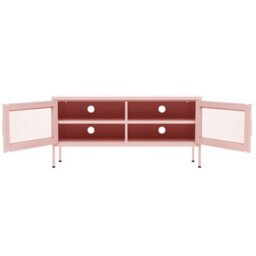 Berkfield Tv Cabinet Pink 105X35X50 Cm Steel - thumbnail 6