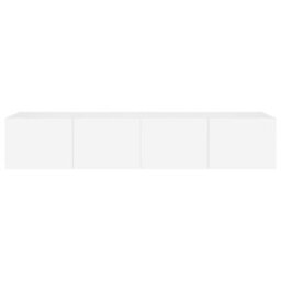 Berkfield Tv Wall Cabinets With Led Lights 2 Pcs White 80X35X31 Cm - thumbnail 9