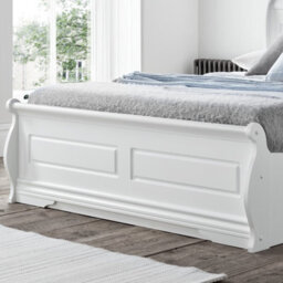 Marseille White Wooden Ottoman/storage Bed - King Size 5Ft Bed Frame Only - thumbnail 4