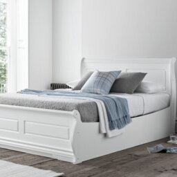 Marseille White Wooden Ottoman/storage Bed - King Size 5Ft Bed Frame Only - thumbnail 2