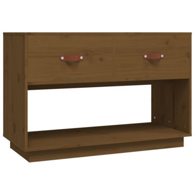 Berkfield Classic Tv Cabinet Honey Brown 90X40X60 Cm Solid Wood Pine - image 1