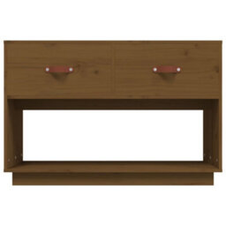 Berkfield Classic Tv Cabinet Honey Brown 90X40X60 Cm Solid Wood Pine - thumbnail 6