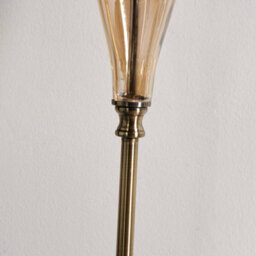 Pagazzi Lighting Pagazzi Elena Blue And Brass Floor Lamp - thumbnail 4