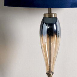 Pagazzi Lighting Pagazzi Elena Blue And Brass Floor Lamp - thumbnail 5