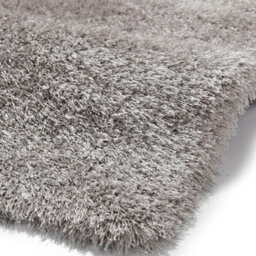 Silver Plain Shaggy Handmade Modern Easy To Clean Rug For Bedroom Dining Room Living Room -120Cm X 170Cm - thumbnail 2