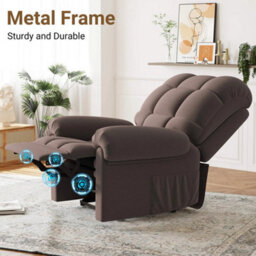 Brown  Rise Recline Recliner Electric Power Lift Riser Recliner Chair - thumbnail 2
