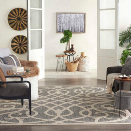 Outdoor Rug, Modern Rug, Optical (3D) Diningroom Rug, Grey Outdoor Rug, Stain-Resistant Abstract Rug-122Cm X 183Cm - thumbnail 3