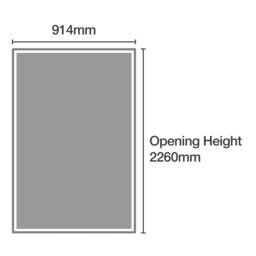 Spacepro Shaker Classic Panel Shaker Non-Mirrored Matt Oak Effect 3 Door Sliding Wardrobe Door Kit (H)2220mm (W)914mm - thumbnail 4
