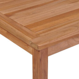 Berkfield 5 Piece Garden Dining Set Solid Wood Teak - thumbnail 9