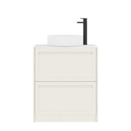 Royal Bathrooms Royal Bathroom Elmore 700mm Classic White Freestanding Countertop Bathroom Vanity Unit 2 Drawer With Art Basin - thumbnail 7