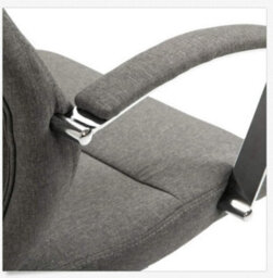 Evre Contemporary Executive Dark Grey Office Chair With Swivel Height Adjust - thumbnail 5