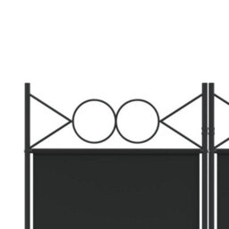 Vidaxl 3-Panel Room Divider Black 120X220 Cm Fabric Room Dividers - thumbnail 9