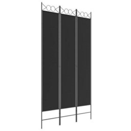 Vidaxl 3-Panel Room Divider Black 120X220 Cm Fabric Room Dividers - thumbnail 2