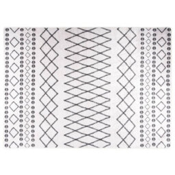 Walplus Rug Washable 120X180 Cm Black And White Anti Slip - thumbnail 1