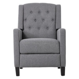 Living And Home Single Upholstered Sofa Pushback Recliner Chair Armchair - thumbnail 3