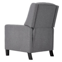Living And Home Single Upholstered Sofa Pushback Recliner Chair Armchair - thumbnail 5