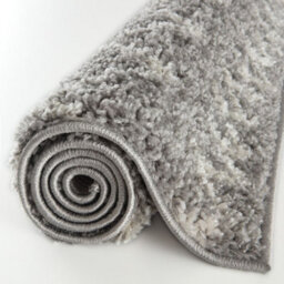 The Rugs Moroccan Shaggy Rugs And Runners Soft Fluffy Tribal Design High Pile Grey And Ivory Living Room Kitchen Hallway 910 - thumbnail 6