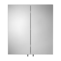 Croydex Dawley White Double Bathroom Wall Cabinet With 2 Mirror Doors (H)690mm (W)600mm - thumbnail 2