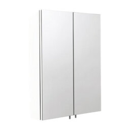Croydex Dawley White Double Bathroom Wall Cabinet With 2 Mirror Doors (H)690mm (W)600mm