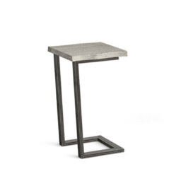 Soho Grey Small Squre C-Side Table - By Roseland Furniture - thumbnail 5