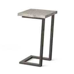 Soho Grey Small Squre C-Side Table - By Roseland Furniture - thumbnail 6
