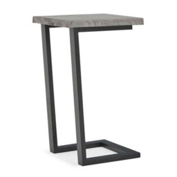 Soho Grey Small Squre C-Side Table - By Roseland Furniture