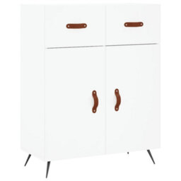 Berkfield Highboard White 69.5X34X180 Cm Engineered Wood - thumbnail 7