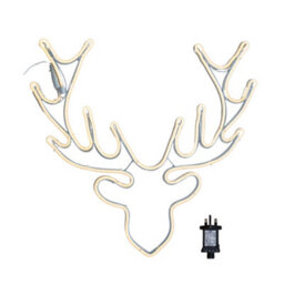 Samuel Alexander 58Cm Light Up Neon Flex Christmas Reindeer Head With Warm White Leds - thumbnail 8