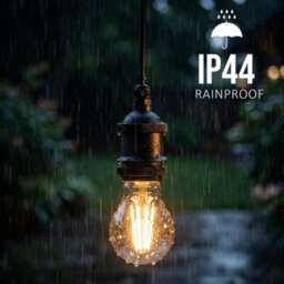 Ip44 Rainproof E27 Lamp Holder With Cable Connector For Garden Patio Shed And Porch Black Plastic Bulb Socket 2 Pack - thumbnail 8