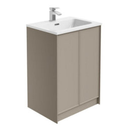 Plum&clay Jenner Light Grey Freestanding Vanity Unit & Basin Set (W)600mm (H)855mm - thumbnail 2