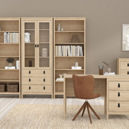 Furniture To Go Barcelona Bookcase In Jackson Hickory Oak - thumbnail 5