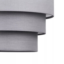 Pair Of Dark Grey Easy Fit Ceiling Light Shades 3 Tier Ceiling Pendant Shades - thumbnail 4