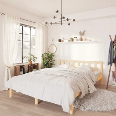 Berkfield Bed Frame Solid Pinewood 120X200 Cm - image 1