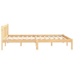 Berkfield Bed Frame Solid Pinewood 120X200 Cm - thumbnail 5