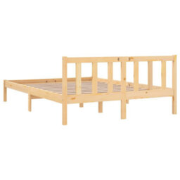 Berkfield Bed Frame Solid Pinewood 120X200 Cm - thumbnail 6