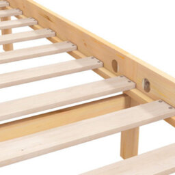 Berkfield Bed Frame Solid Pinewood 120X200 Cm - thumbnail 7