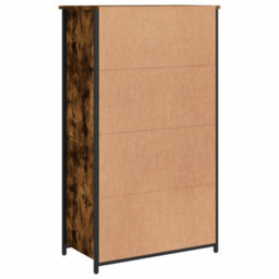 Berkfield Highboard Smoked Oak 62X32X106.5 Cm Engineered Wood - thumbnail 7