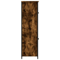 Berkfield Highboard Smoked Oak 62X32X106.5 Cm Engineered Wood - thumbnail 6