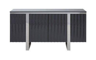 Buttercup Farm Genoa Sideboard - Metal/wood - L40 X W146 X H77 Cm - Silver/grey - image 1