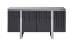Buttercup Farm Genoa Sideboard - Metal/wood - L40 X W146 X H77 Cm - Silver/grey