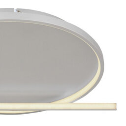 Luminosa Lighting Luminosa Ronda Integrated Led Semi Flush Ceiling Light Nickel Matt Led Dimmable 2700-6000K Remote Control - thumbnail 4