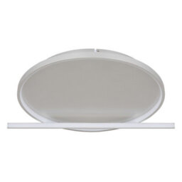 Luminosa Lighting Luminosa Ronda Integrated Led Semi Flush Ceiling Light Nickel Matt Led Dimmable 2700-6000K Remote Control - thumbnail 2
