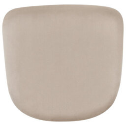Beliani Glam Rocking Chair In Beige With Rubberwood Rockers, W71 X D90 X H97Cm - thumbnail 7