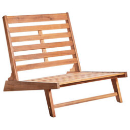 Beliani Garden Chair With Cushion Micciano Acacia Wood Off-White - thumbnail 9