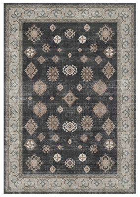 Black Traditional Medium Rug, (L)170Cm X (W)120Cm - image 1
